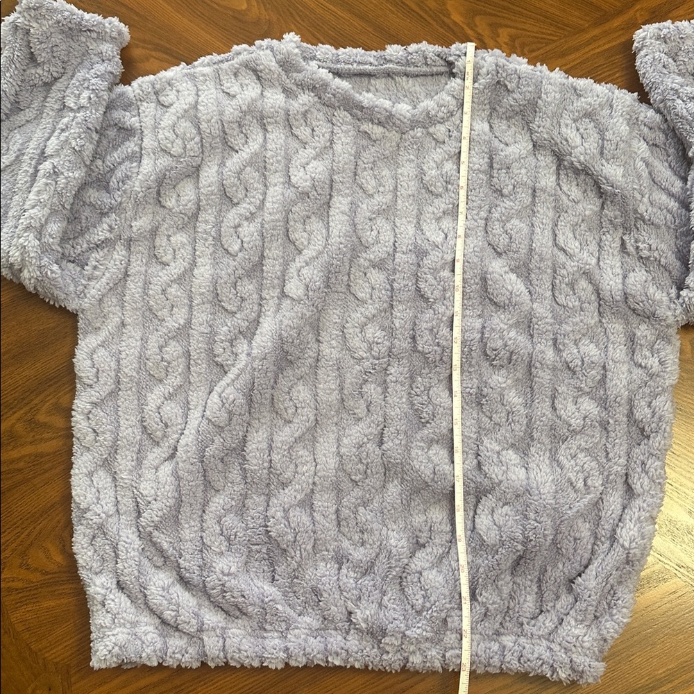 Cozy Purple Lounge Pajama Top - Picture 6 of 10